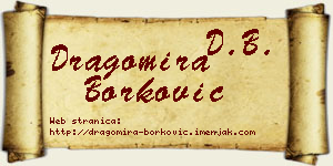Dragomira Borković vizit kartica
